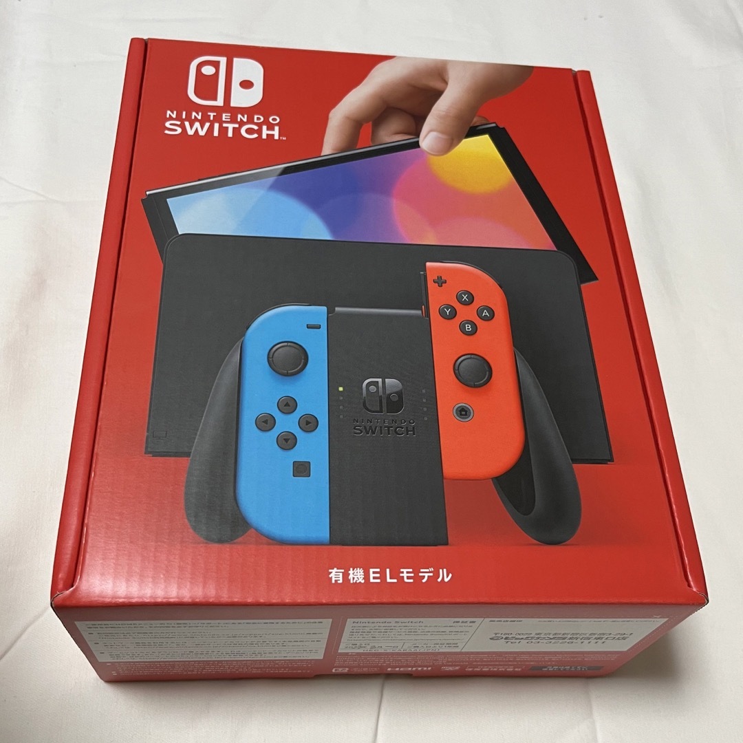 Nintendo Switch - Switch本体有機EL JCネオンブルーネオンレッドの