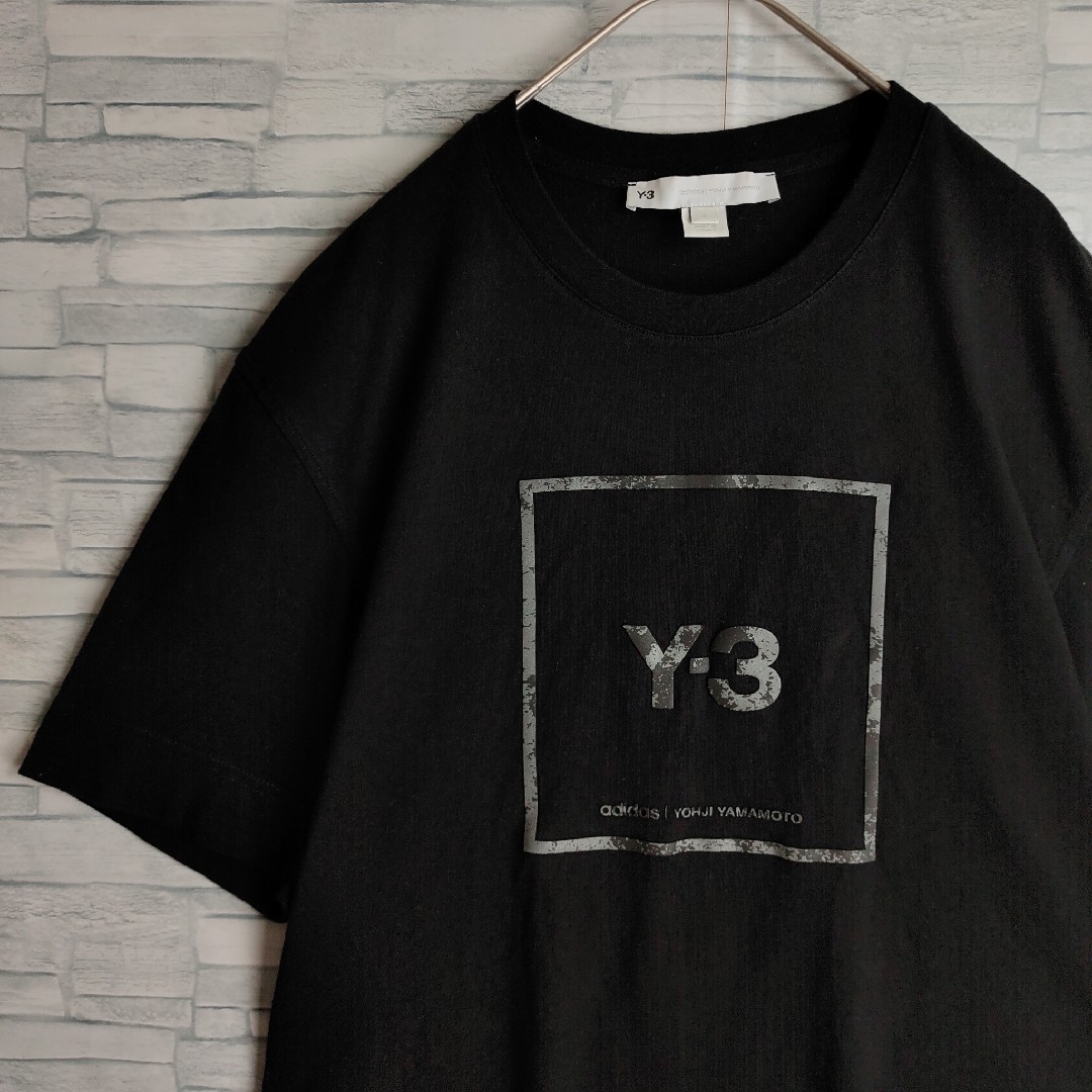 美品【希少Lサイズ】Y-3(ワイスリー )ヨウジヤマモト ビッグロゴ T