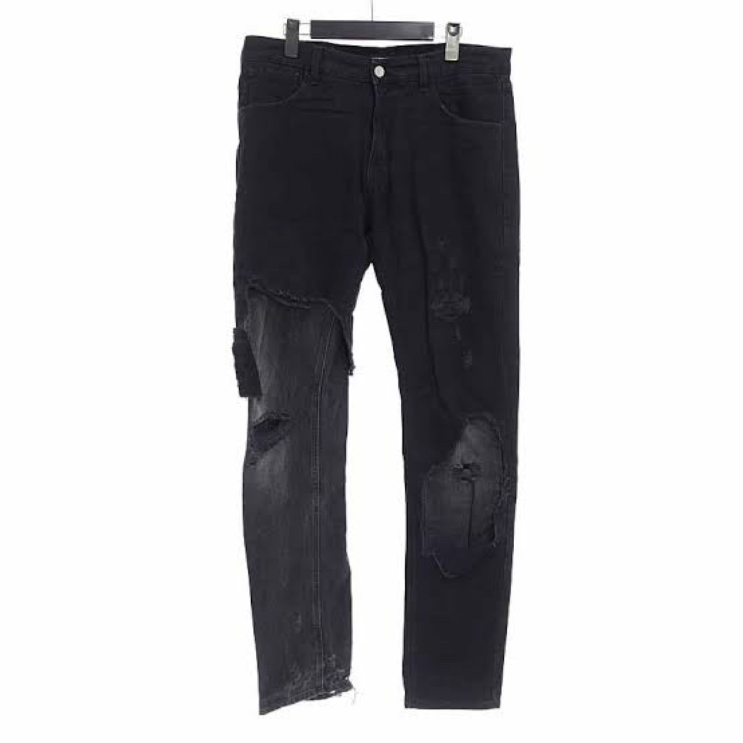 RAF SIMONS 19aw widefit destroyed denim | visitversailles.org