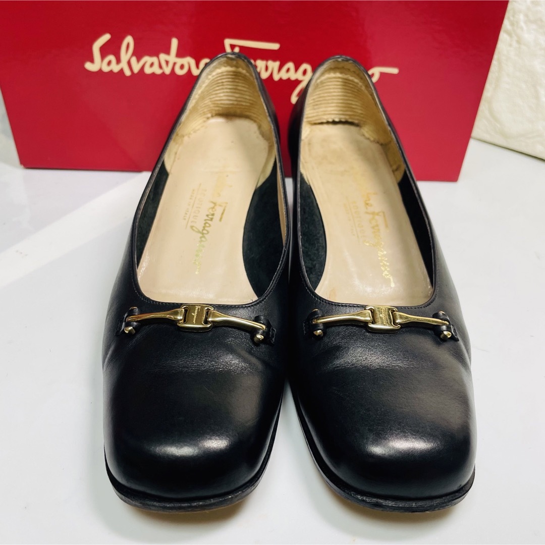 レディースFerragamo ビット　パンプス　ヒール4.5