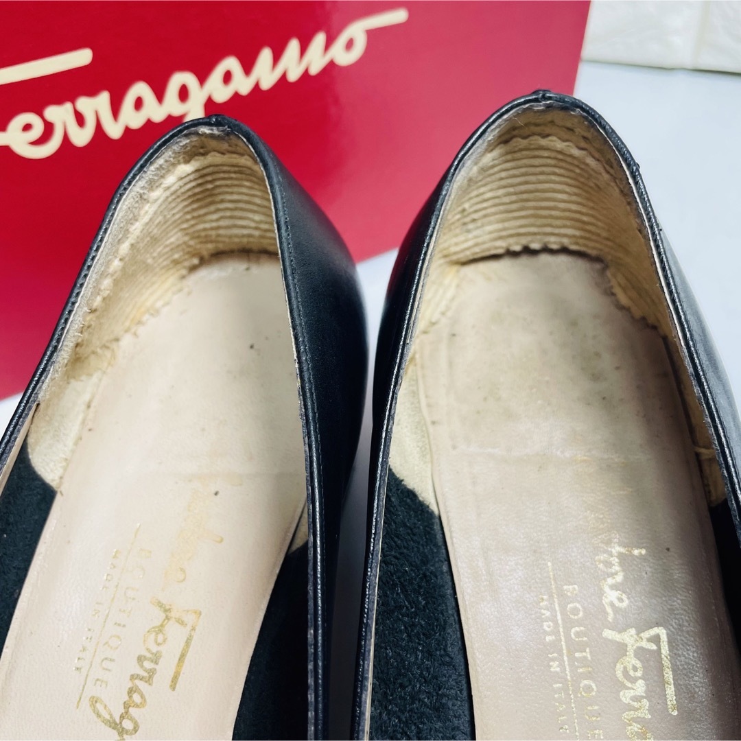 Salvatore Ferragamo(サルヴァトーレフェラガモ)のFerragamo ビット　パンプス　ヒール4.5 レディースの靴/シューズ(ハイヒール/パンプス)の商品写真