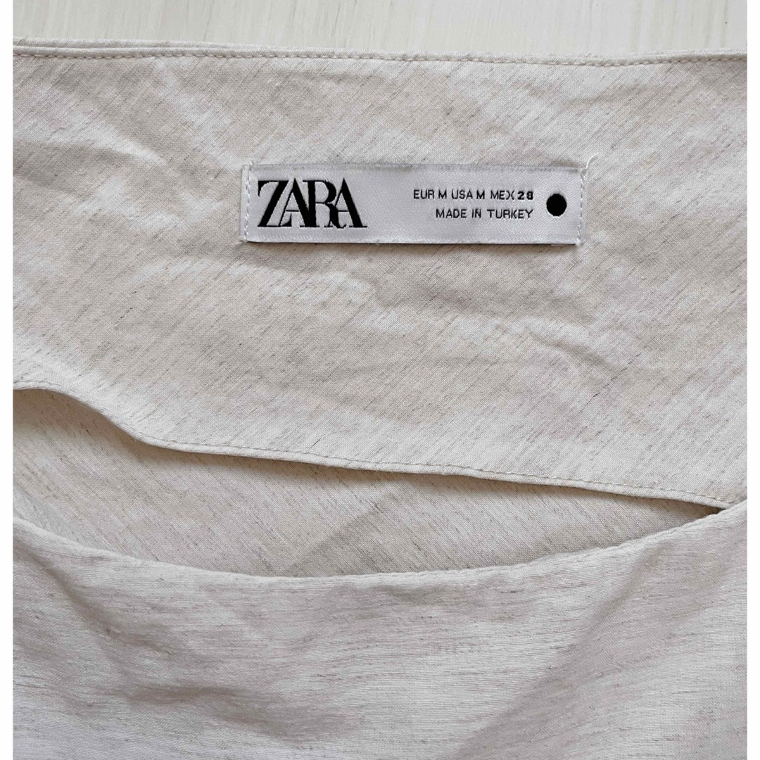 ZARA(ザラ)のZARAサイドリボンアシメトップス♡ レディースのトップス(カットソー(半袖/袖なし))の商品写真