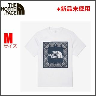 ザノースフェイス(THE NORTH FACE)の【正規品】ノースフェイス 韓国限定 Tシャツ バンダナ オフホワイト Mサイズ(Tシャツ/カットソー(半袖/袖なし))