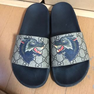 グッチ(Gucci)のGUCCI スライドサンダル　ウルフ(サンダル)