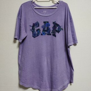 ギャップ(GAP)のGAP オーガニックコットン100% フローラルGAPロゴＴシャツ(Tシャツ(半袖/袖なし))