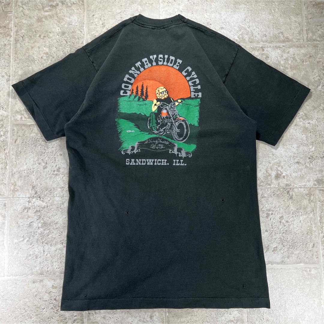 80s ヴィンテージ アメリカ製 スクリーミングスカル Tシャツ Tシャツ