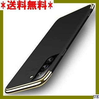 ７ MQman Galaxy S21 ケース 軽量 衝撃防 21 黒×金 398(モバイルケース/カバー)