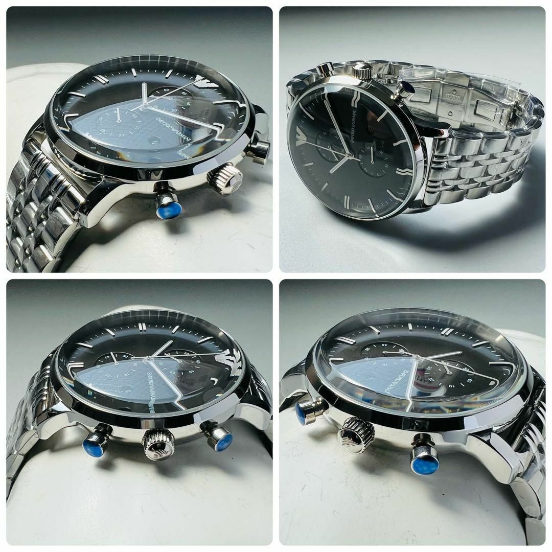 エンポリオアルマーニ 腕時計 新品 メンズ グリーン  シルバー 専用ケース付属