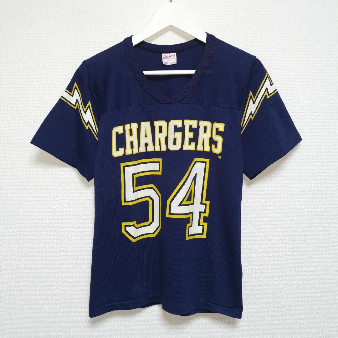 Rawlings(ローリングス)の90s CHARGERS チャージャーズ Tシャツ RAWLINGS USA製 メンズのトップス(Tシャツ/カットソー(半袖/袖なし))の商品写真