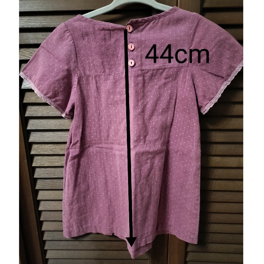 FITH(フィス)の半袖カットソー パープル キッズ/ベビー/マタニティのキッズ服女の子用(90cm~)(Tシャツ/カットソー)の商品写真