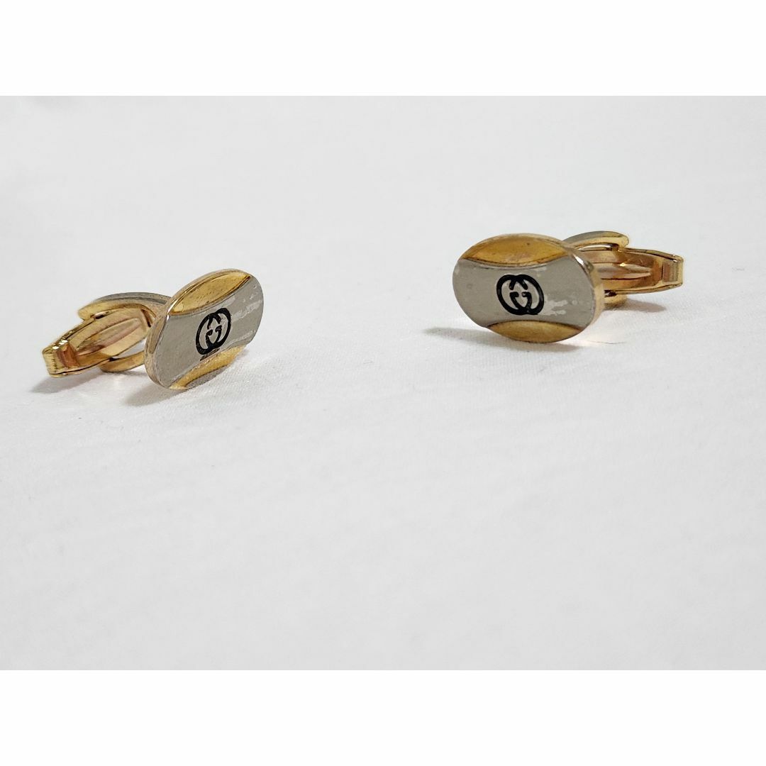 GUCCI グッチ カフス カフリンクス GGマーク ゴールドカラー-