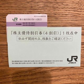 ジェイアール(JR)のJR東日本株主優待券x1  2024年6/30まで（＋株主サービス券）(その他)