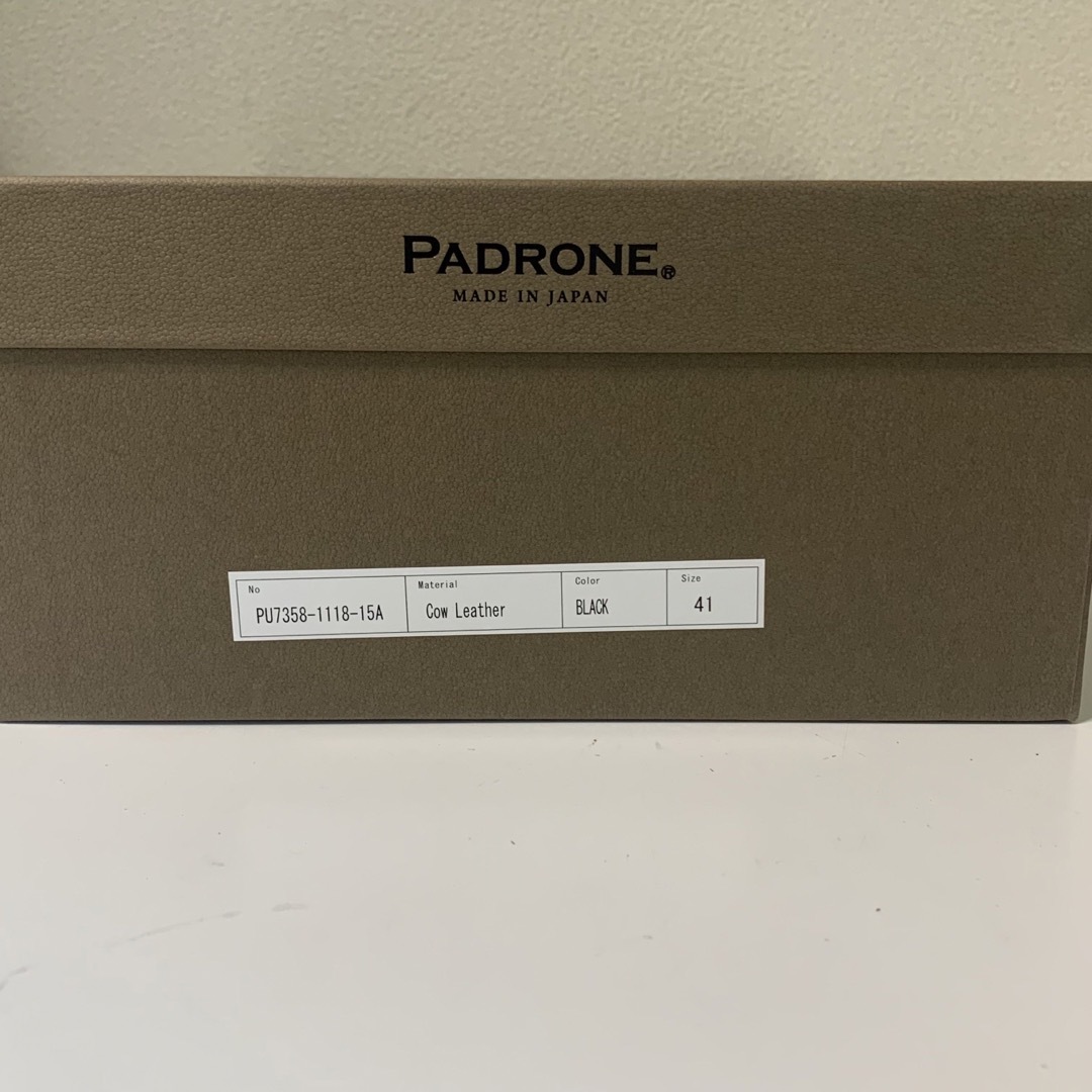 新品　PADRONE パドローネ　ジップブーツ　41 7358-1118-15A