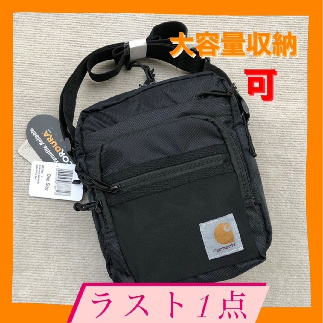 carhartt ！Carhartt！カーハート ショルダーバッグ 大容量 ブラック 大人気の通販 by よもぎ's shop｜カーハートならラクマ