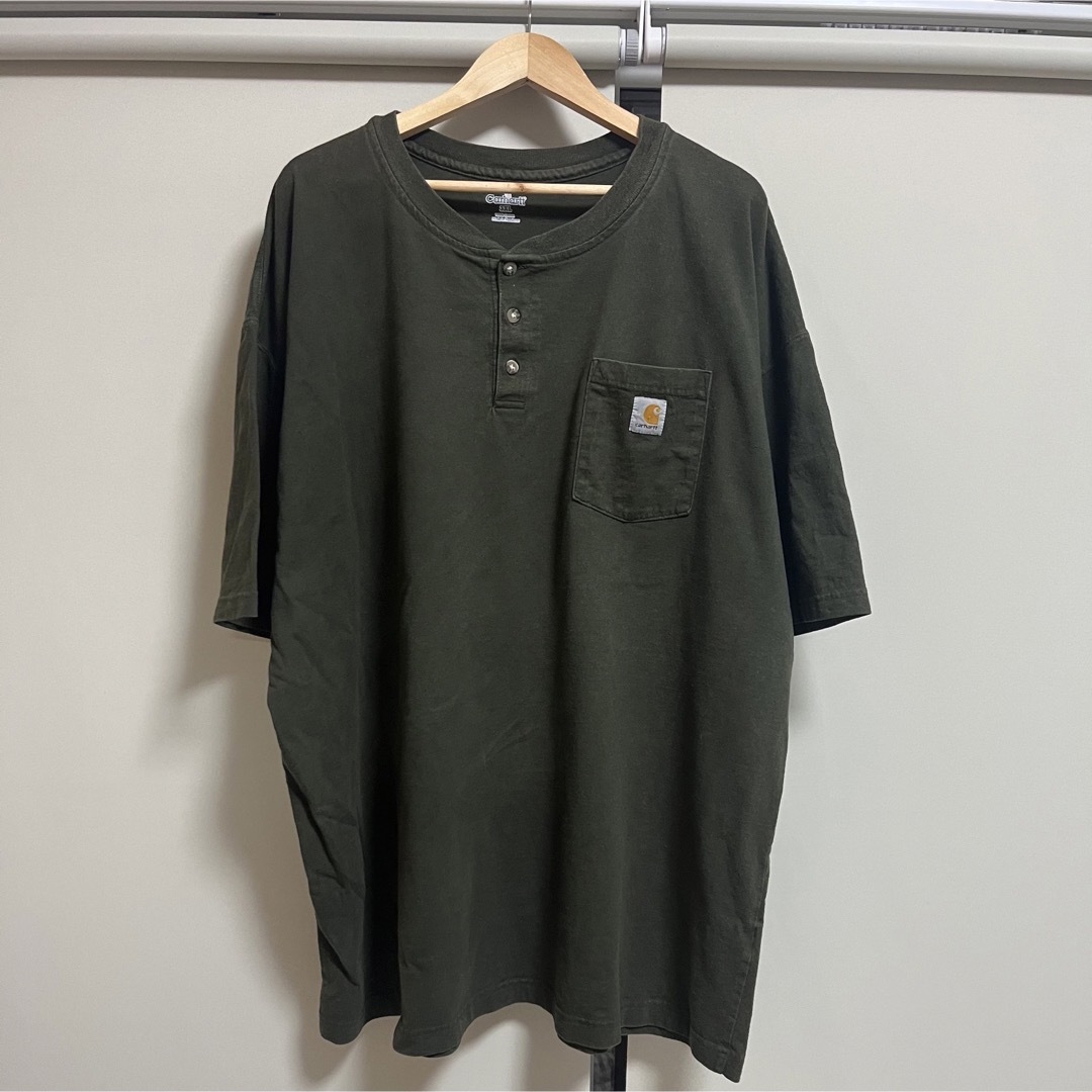 carhartt(カーハート)の古着 Carhartt カーハート Tシャツ ヘンリーネック メンズのトップス(Tシャツ/カットソー(半袖/袖なし))の商品写真