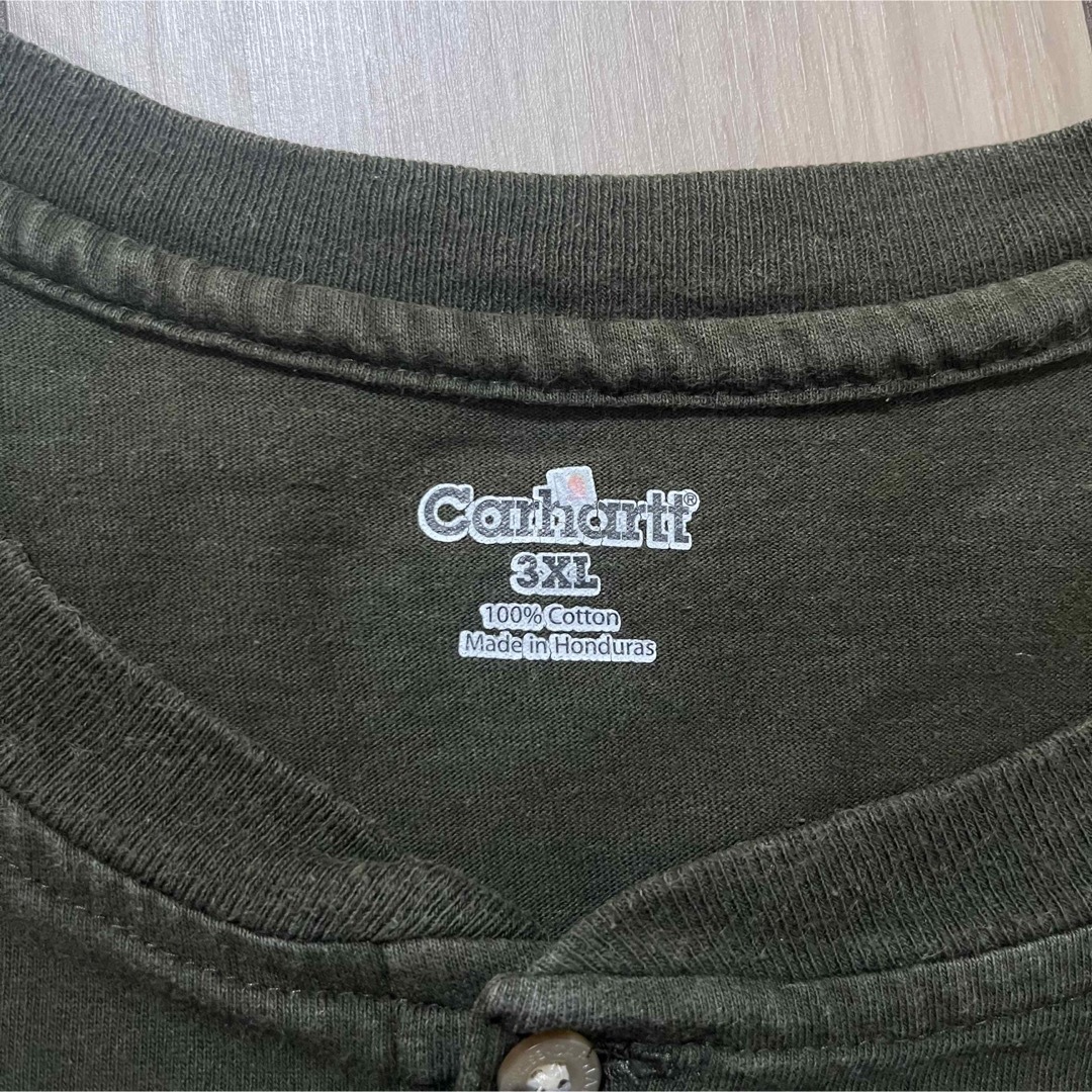 carhartt(カーハート)の古着 Carhartt カーハート Tシャツ ヘンリーネック メンズのトップス(Tシャツ/カットソー(半袖/袖なし))の商品写真