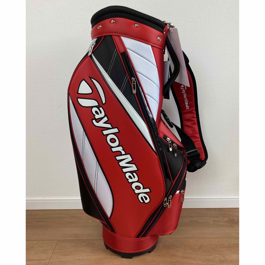 TaylorMade(テーラーメイド)の新品 テーラーメイド トゥルーライト キャディバック 9型 赤 軽量モデル スポーツ/アウトドアのゴルフ(バッグ)の商品写真