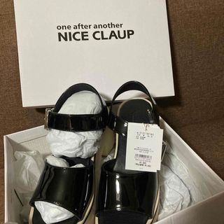 ナイスクラップ(NICE CLAUP)のNICE CLAUP 2023 今夏エナメルヒールサンダル　新品(サンダル)