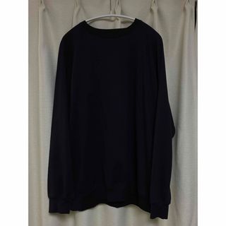 【未使用品】COMOLI 22/AW コットンシルク長袖クルー NAVYサイズ3