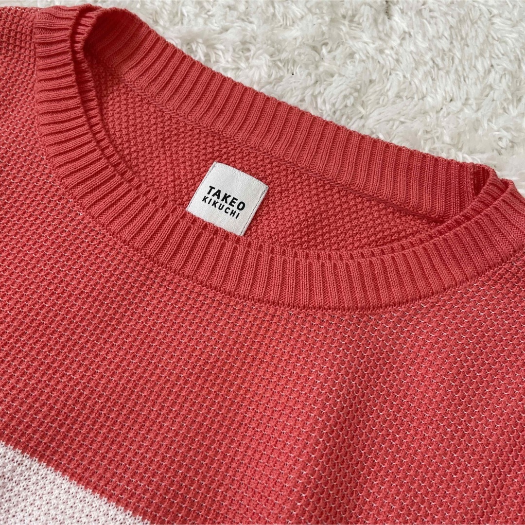 TAKEO KIKUCHI(タケオキクチ)の【未使用品】タケオキクチ　サマーニット　Tシャツ メンズのトップス(ニット/セーター)の商品写真