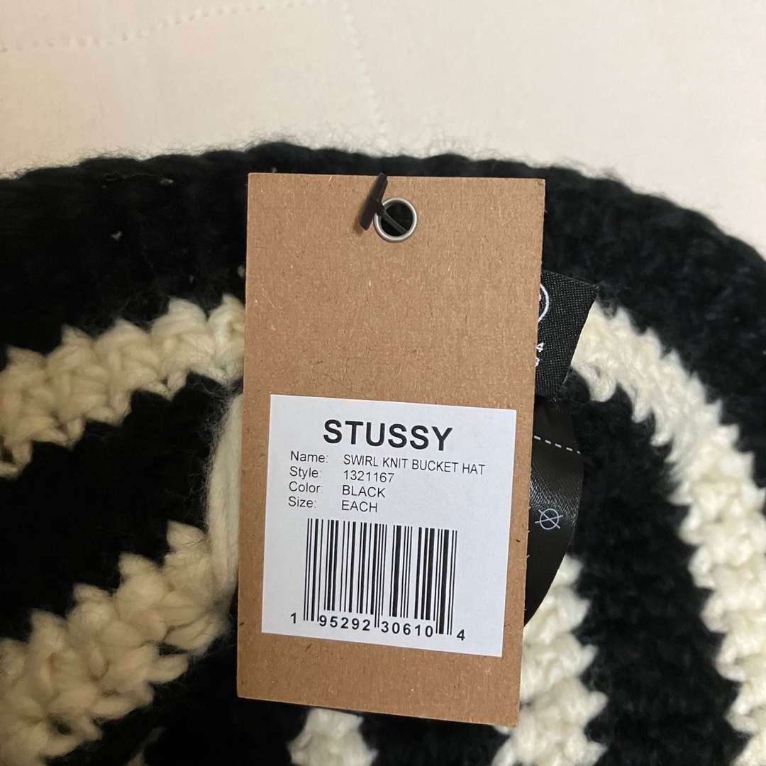 STUSSY - STUSSY SWIRL KNIT BUCKET HAT バケットハット 新品の通販 by