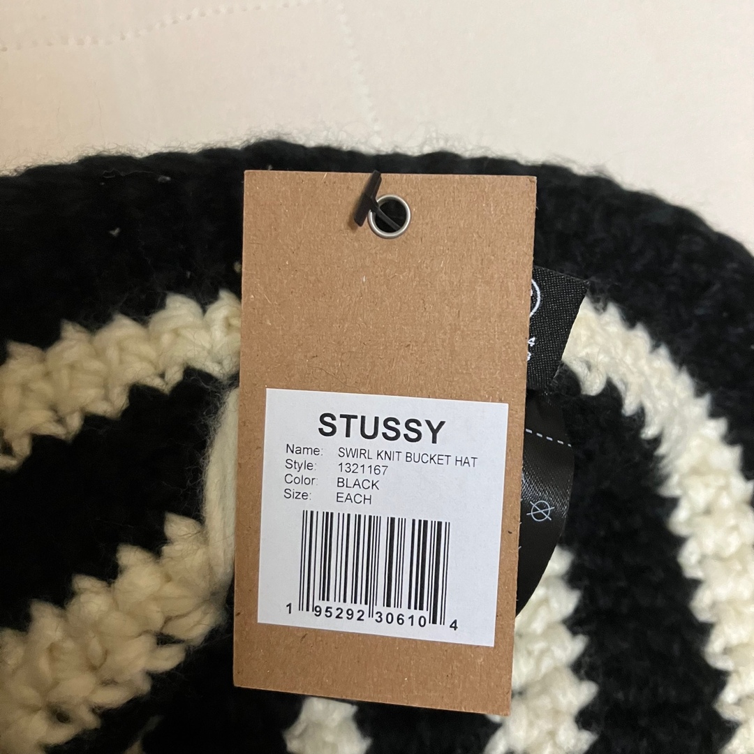 STUSSY SWIRL KNIT BUCKET HAT 新品