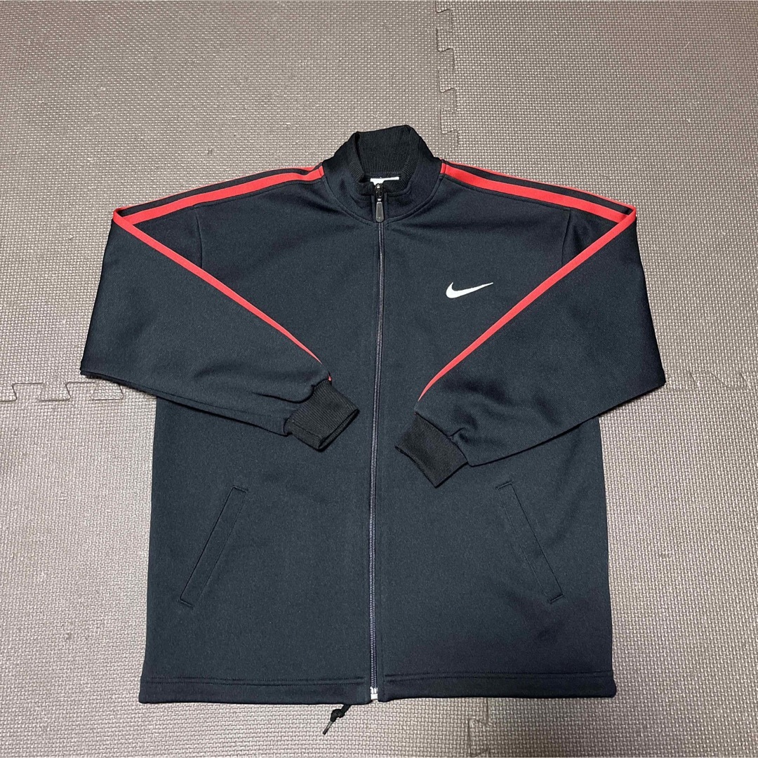 NIKE キッズジャージ　日本製　黒赤　M