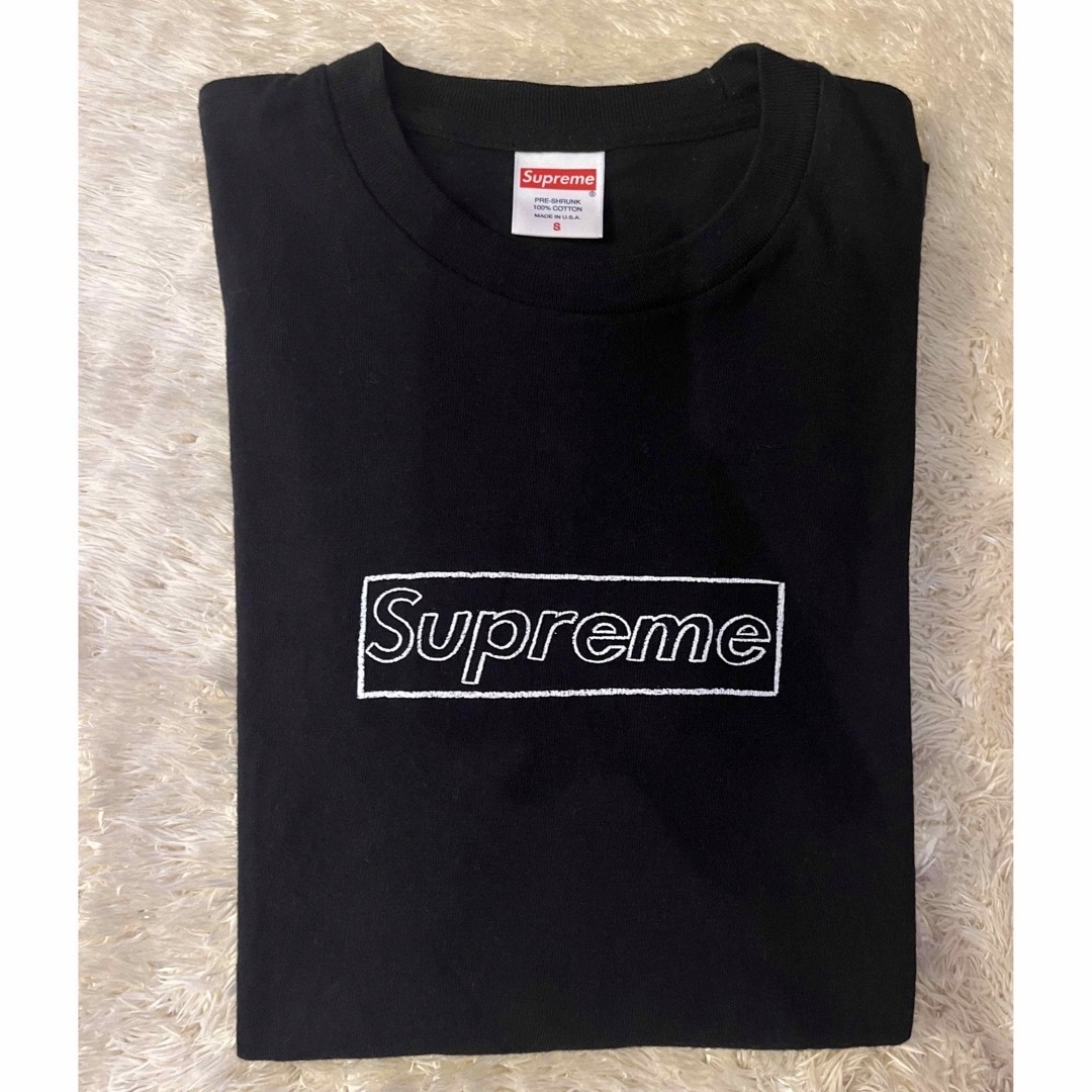 supreme kaws box logo tee S