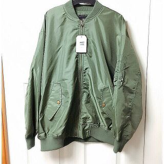 ダブルクローゼット(w closet)のビッグシルエットma1  カーキ(ブルゾン)