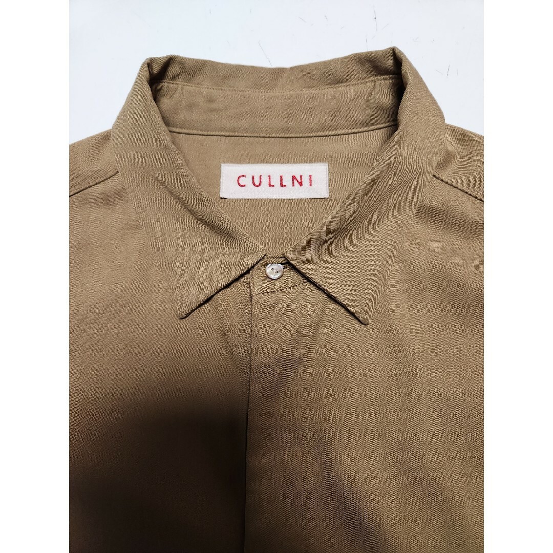 STUDIOUS(ステュディオス)の【美品】クルニ　CULLNI　タイロッケン ロングシャツコート　ブラウン　2 メンズのジャケット/アウター(トレンチコート)の商品写真