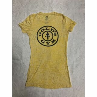 ゴールドジム GOLD'S GYM Tシャツ トップス イエロー(Tシャツ(半袖/袖なし))