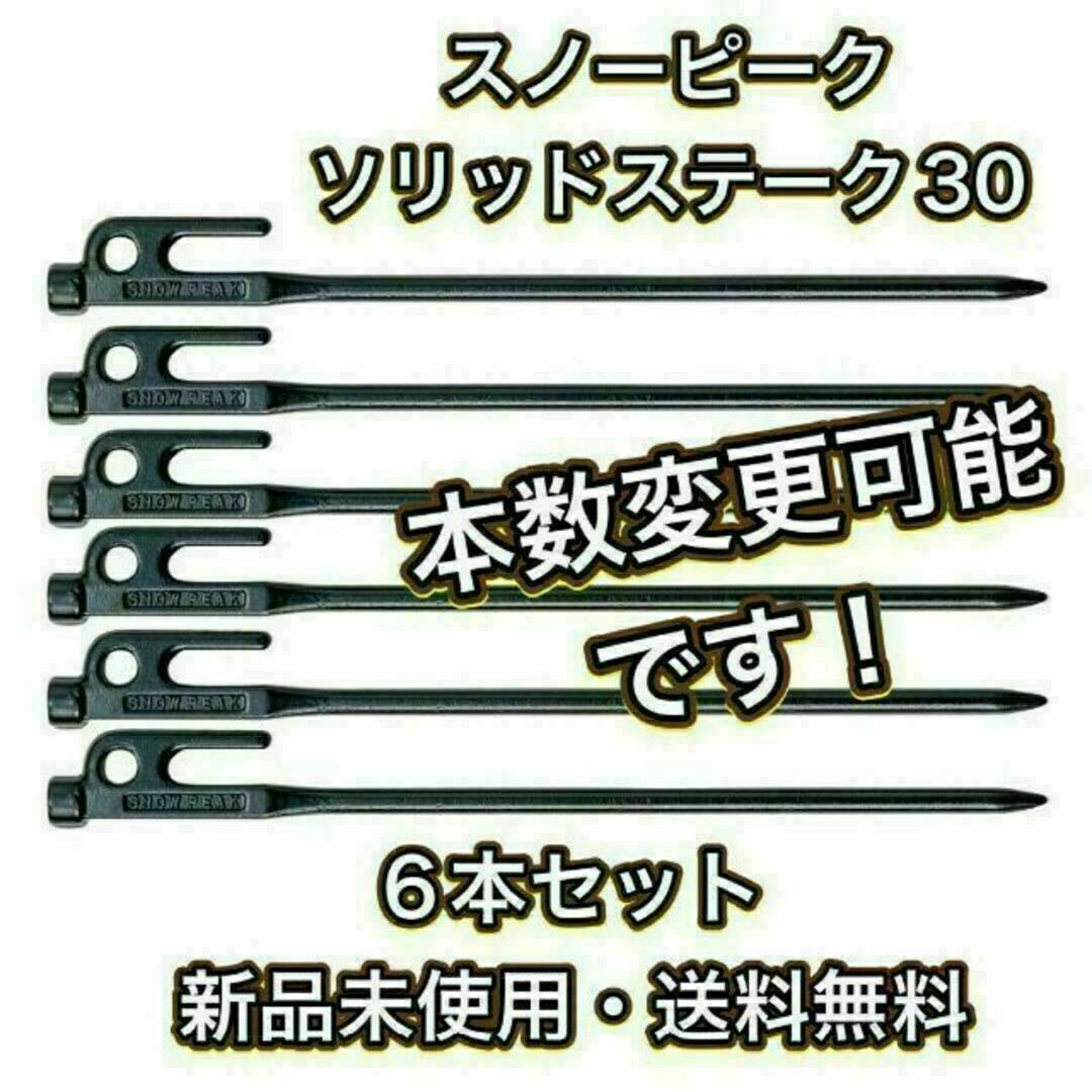 公式ショップ】 スノーピーク snow peak ペグ ソリッドステーク30 6本