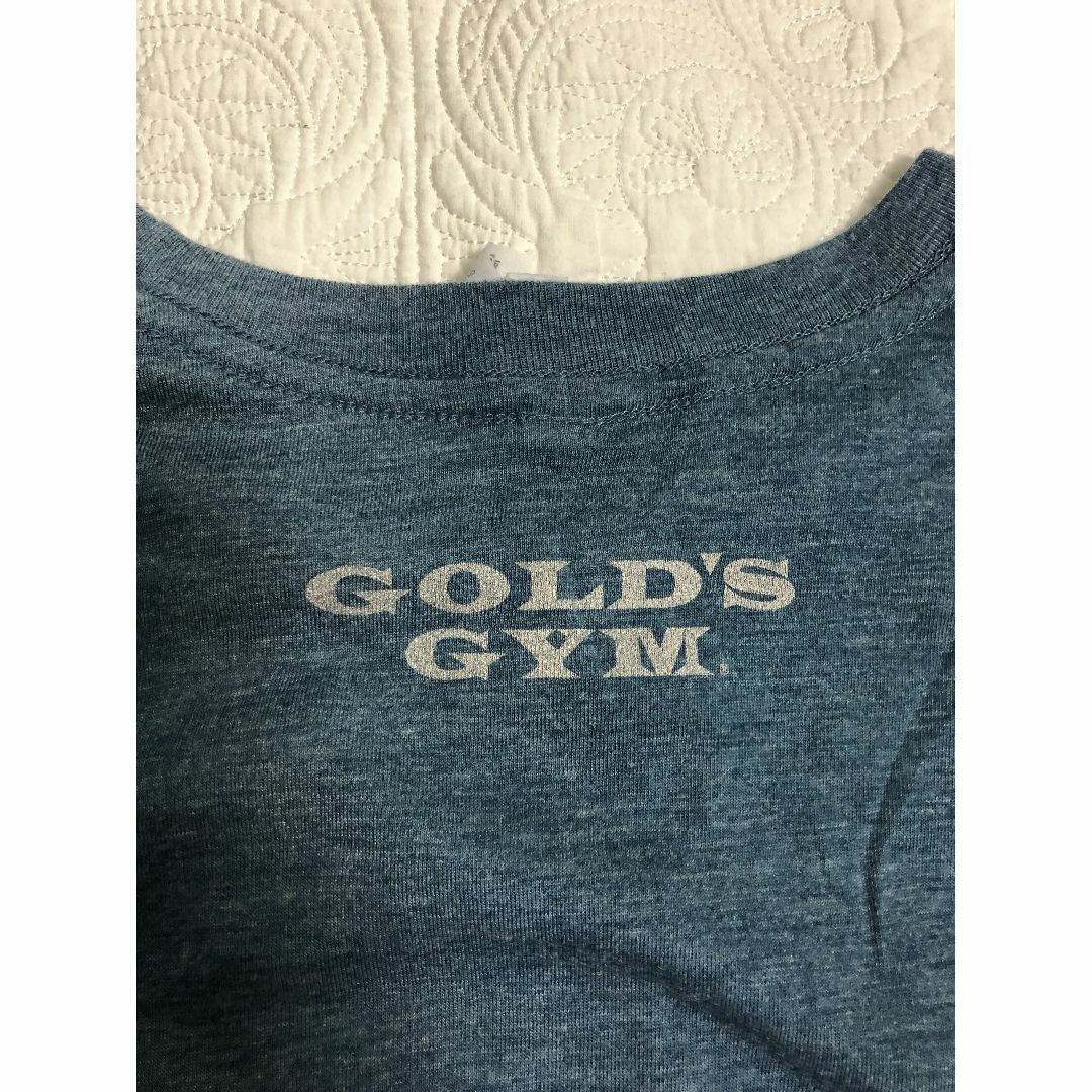 ゴールドジム トップス ブルー スポーツ/アウトドアのトレーニング/エクササイズ(トレーニング用品)の商品写真