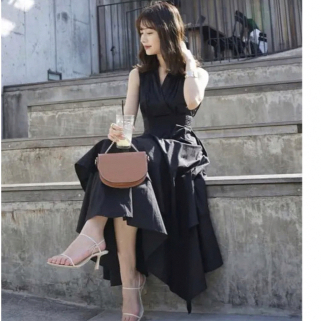 ánuans - l'or Volume Shirt Dress black ánuans - l'or Volume Shirt Dress black