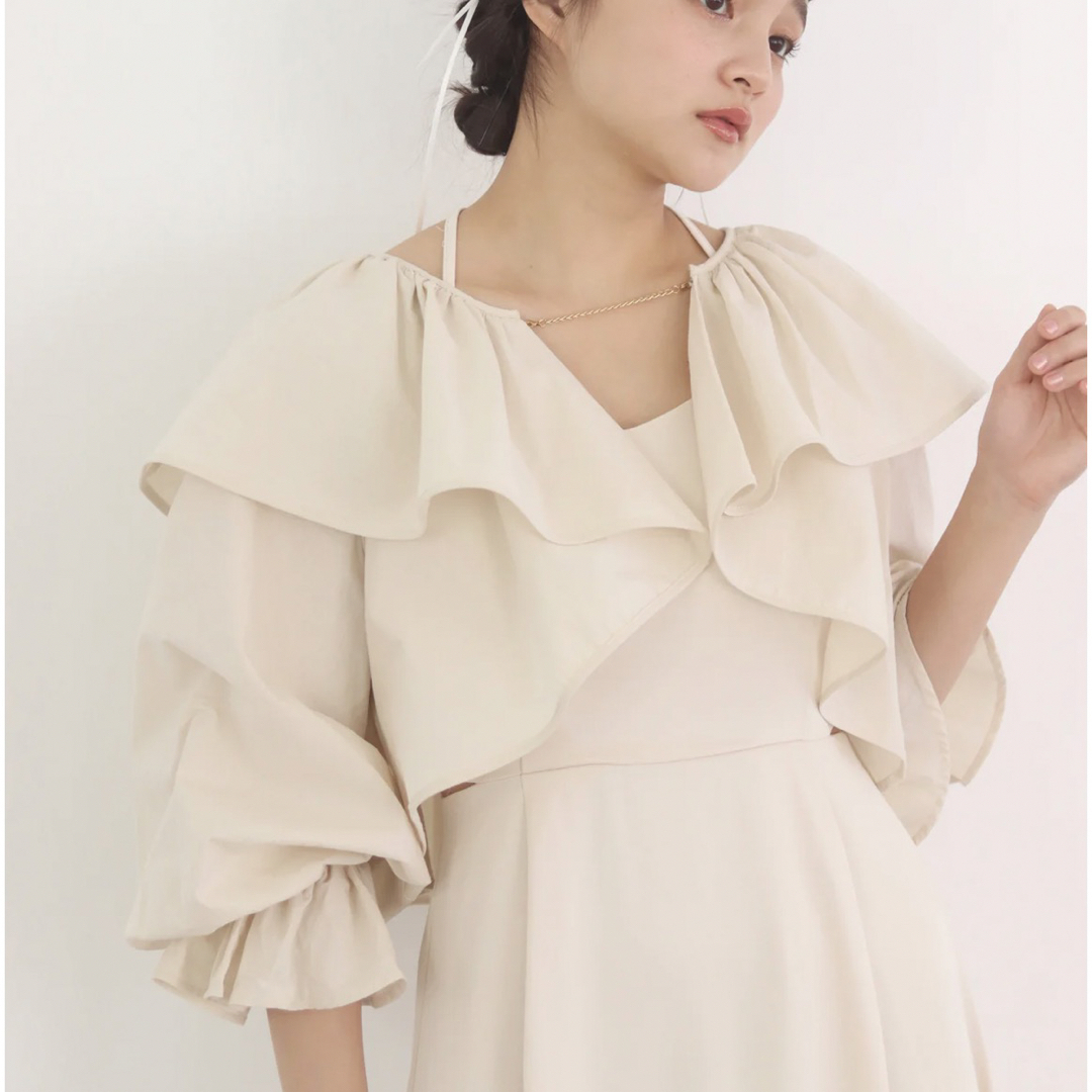 muguet  volume sleeve frill bolero