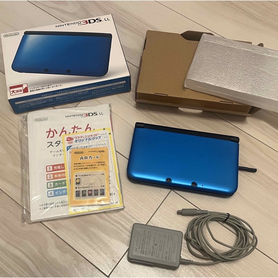 ニンテンドー3DS - Nintendo 3DS LL 本体ブルー/ブラック おまけソフト ...