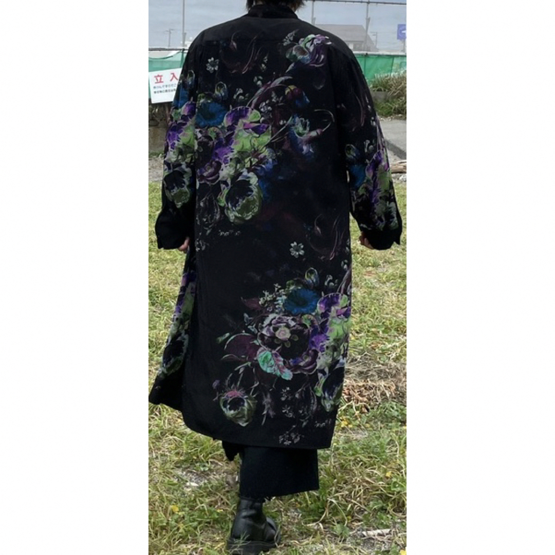 ラッドミュージシャン 19aw  花柄ロングシャツ