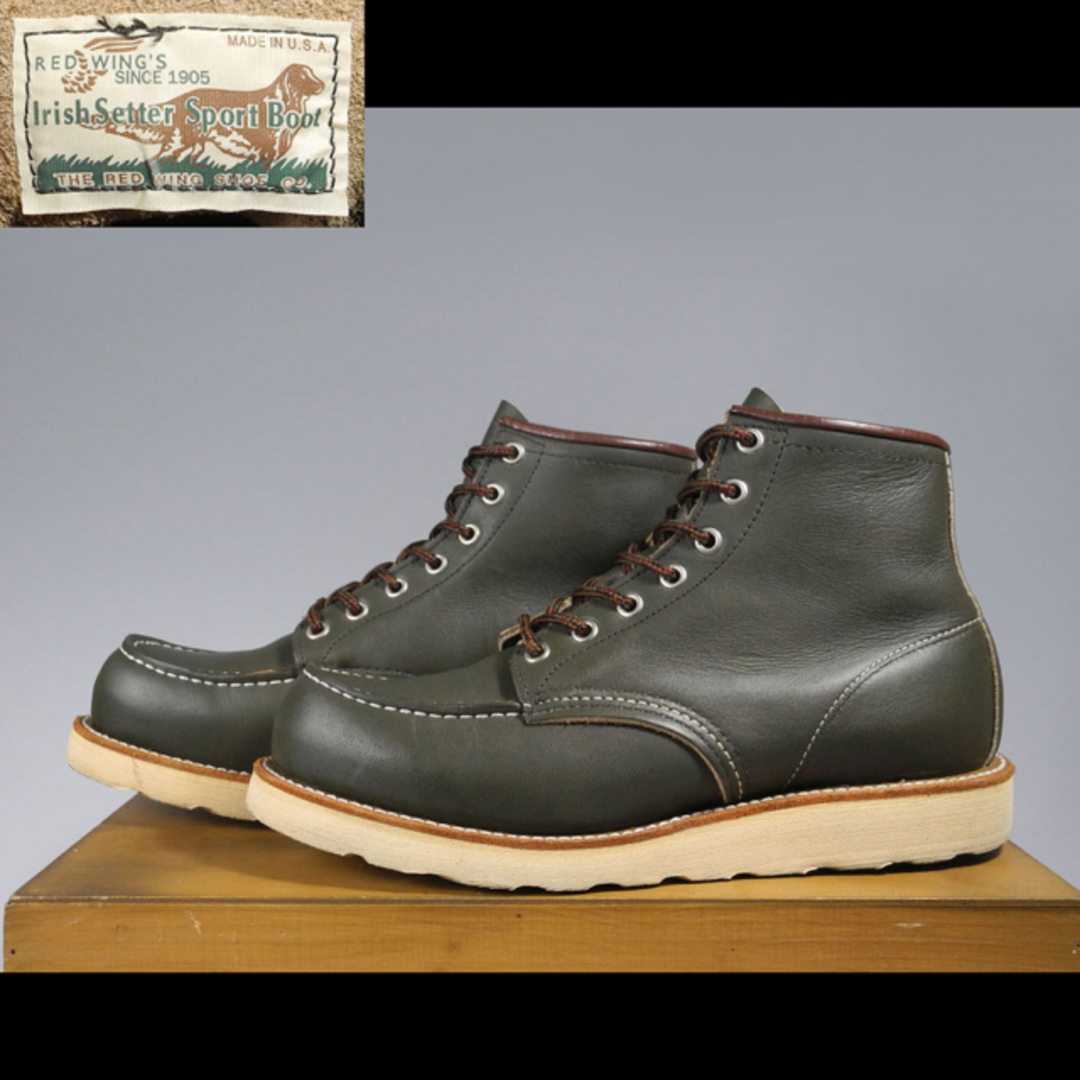 REDWING - 8180カンガタンポーテージセッター8273 875犬タグ刺繍羽タグ