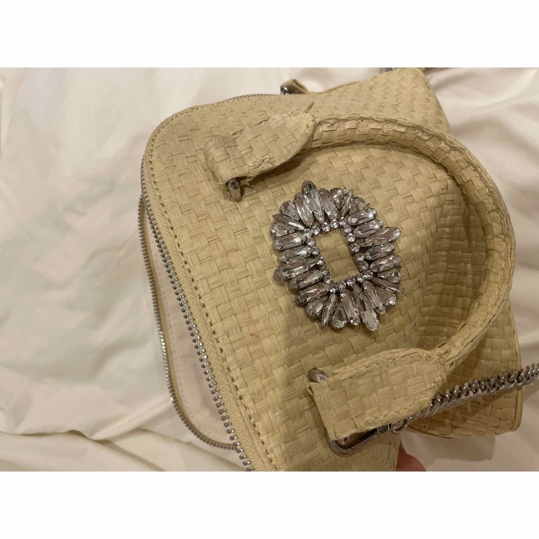 ZARA - zara ビジュー ショルダーバッグの通販 by clothes shop ZARA - zara ビジュー ショルダーバッグの通販 by clothes shop