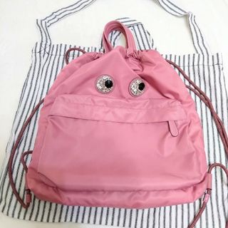 アニヤハインドマーチ(ANYA HINDMARCH)のANYA HINDMARCH　クリスタルアイズ　ナップサックリュック　2way(リュック/バックパック)