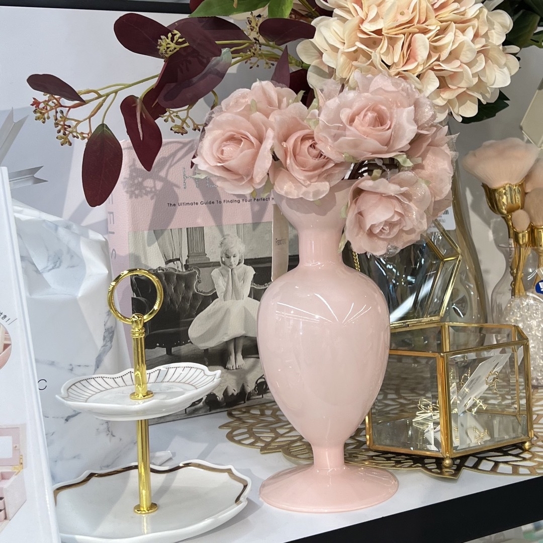 Francfranc - フランフラン ピンク フラワーベース 花瓶の通販 Francfranc - フランフラン ピンク フラワーベース 花瓶の通販