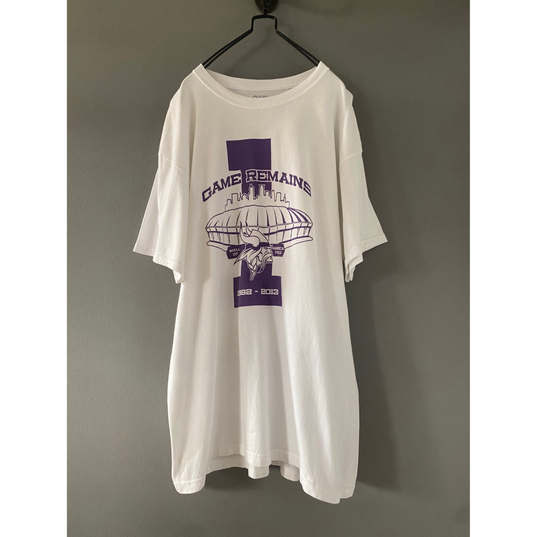 古着 ビンテージ 白 Tシャツ ビックXL GAME REMAINS 紫 希少のサムネイル