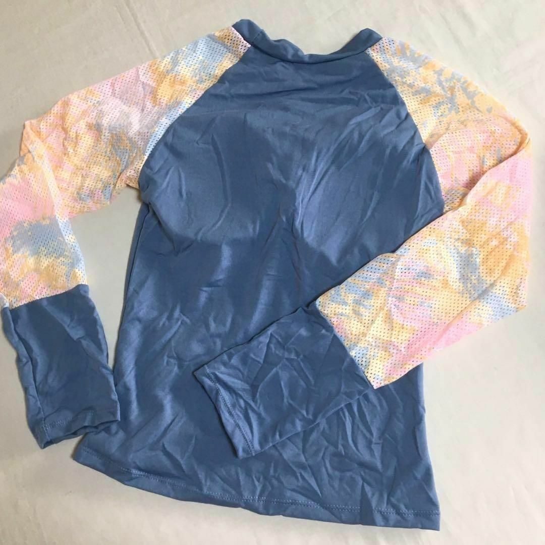 レディース 水着 ラッシュガード くすみブルー ピンク パンツインスカート レディースの水着/浴衣(水着)の商品写真