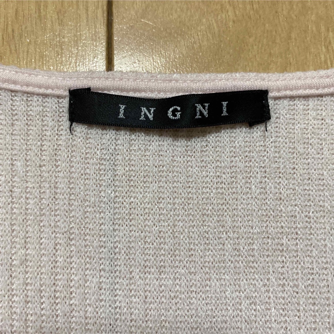INGNI(イング)のINGNI 薄手ニット Ｖネック レディース  長袖 レディースのトップス(ニット/セーター)の商品写真