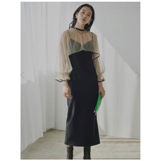 アメリヴィンテージ(Ameri VINTAGE)のAmeri VINTAGE MANY WAY TULLE VEIL DRESS(ロングドレス)