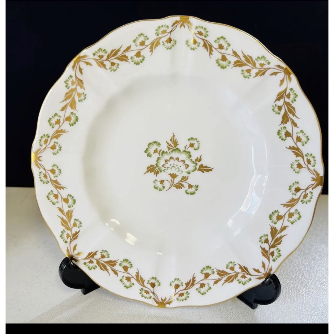 MEISSEN - ロイヤルクラウンダービー グリーンダービーパネル 2人用