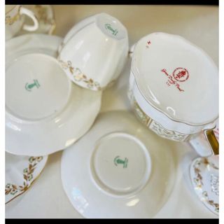 MEISSEN - ロイヤルクラウンダービー グリーンダービーパネル 2人用
