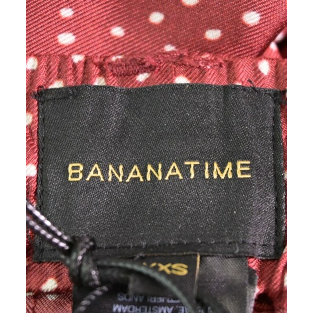 BANANATIME バナナタイム パンツ(その他) XXS 赤x白(ドット) 【古着