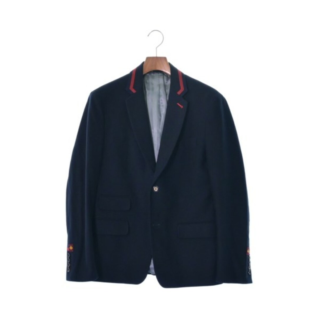 Gucci - GUCCI グッチ テーラードジャケット 44(S位) 紺 【古着