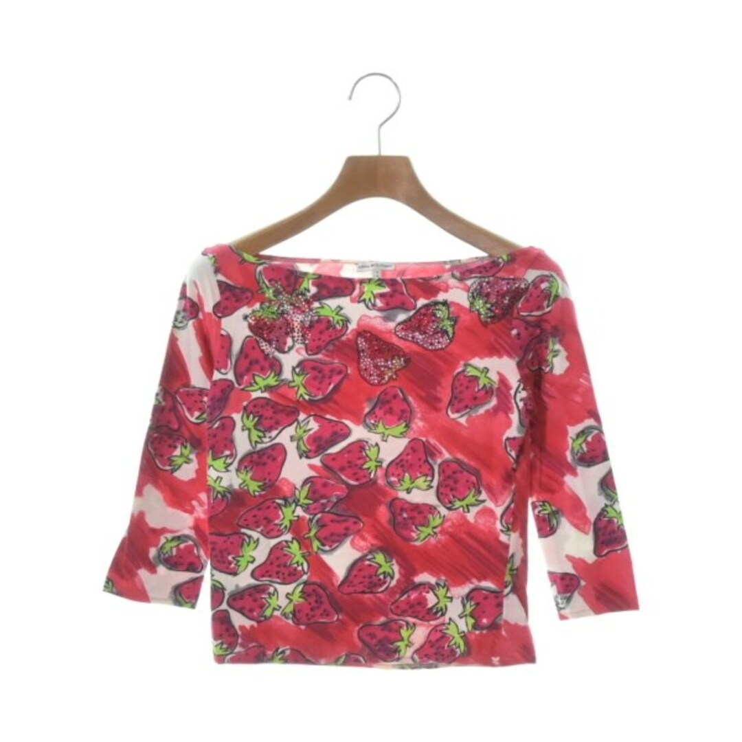 ANNA MOLINARI(アンナモリナーリ)のANNA MOLINARI Tシャツ・カットソー 36(XS位) 赤x緑x白等 【古着】【中古】 レディースのトップス(カットソー(半袖/袖なし))の商品写真